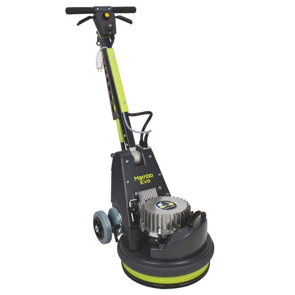 Floor grinding machine to remove glue from concrete
