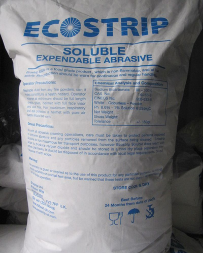 Baking soda blasting media